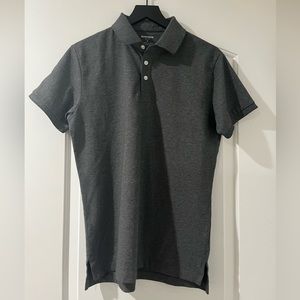 Bonobos Stretch Pique Polo - Heater Dark Grey- Medium Slim Fit